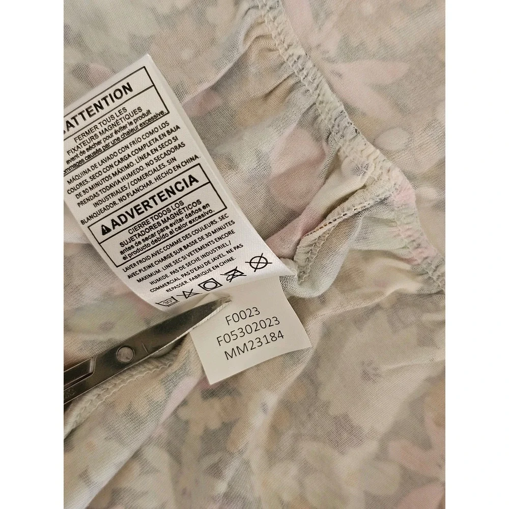 Magnetic Me Finchley 4T Toddler Neck Ruffle Long Sleeve Dress Floral‎ Modal NWT